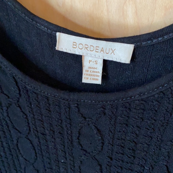 BORDEAUX Anthropologie Black Knitted Dress - Picture 8 of 13